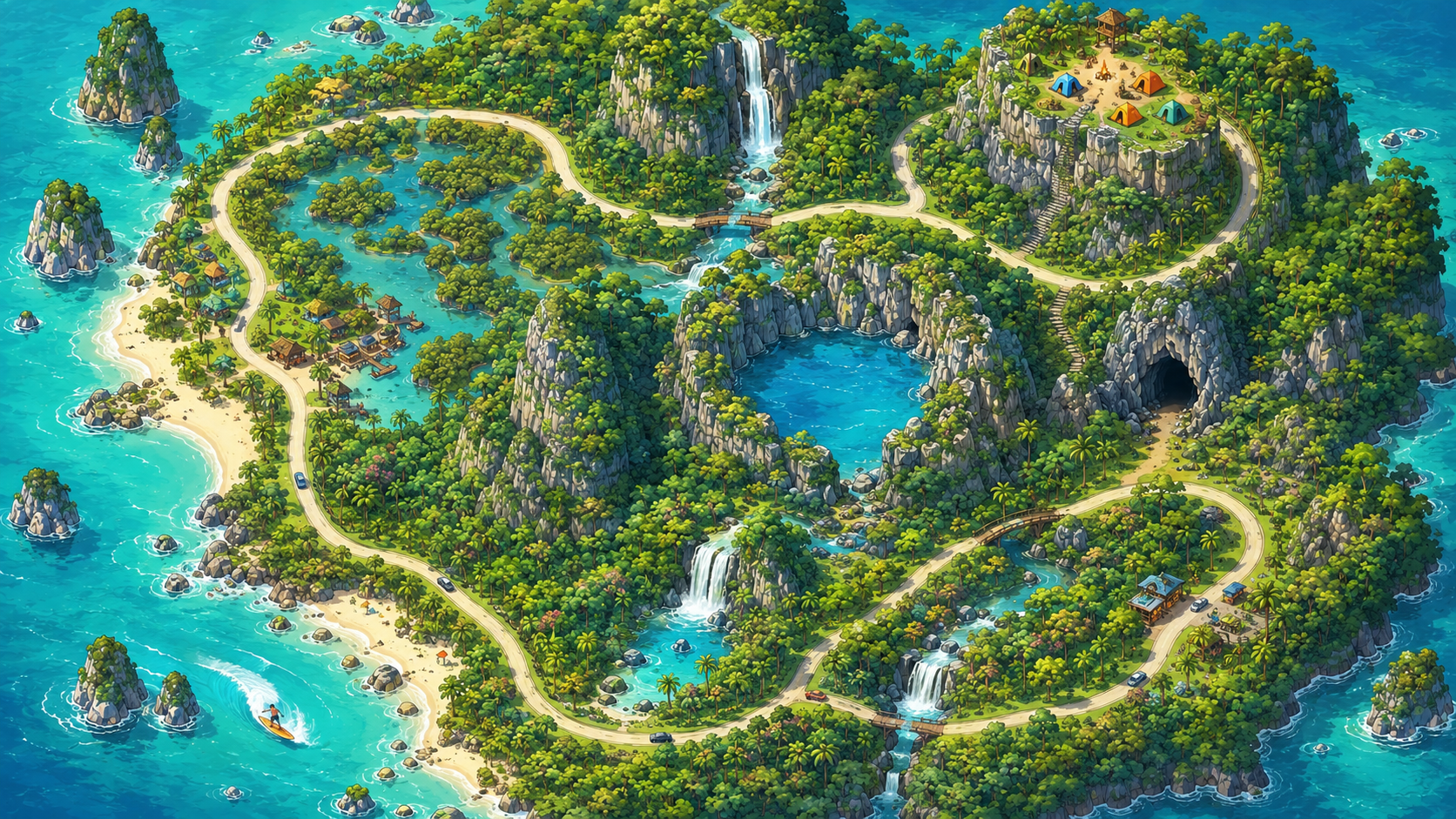 Phang Na map